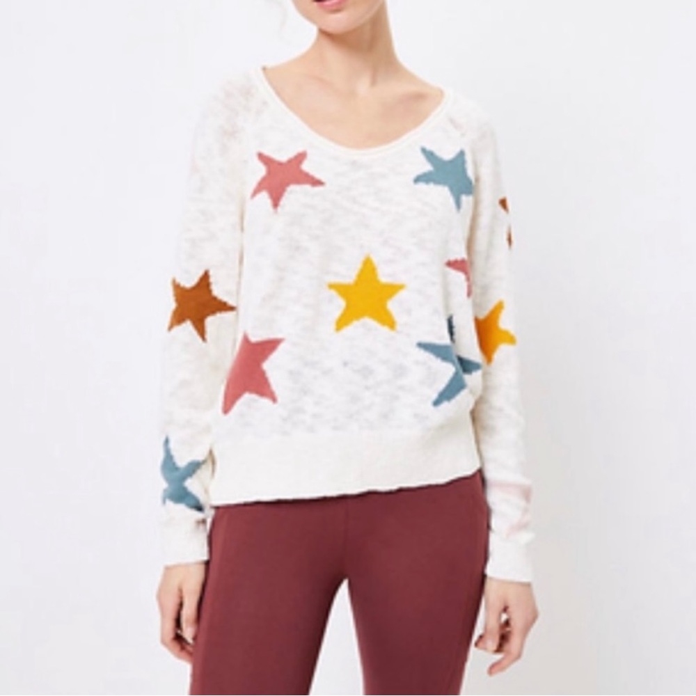 Lou and Grey Multicolor Star Sweater Size S